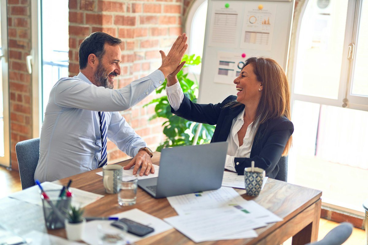 Advisors working together